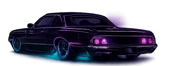 Custom neon import car on Third Eye Roleplay