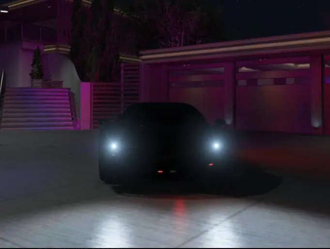 Third Eye Roleplay FiveM custom car night shot